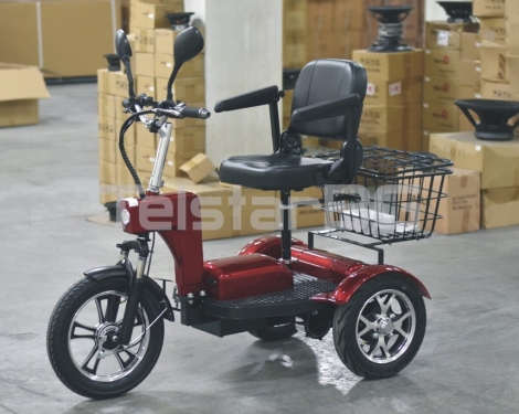 Eлектрическа триколка TS-750++ OFFROAD OLD с големи 14'' задни гуми