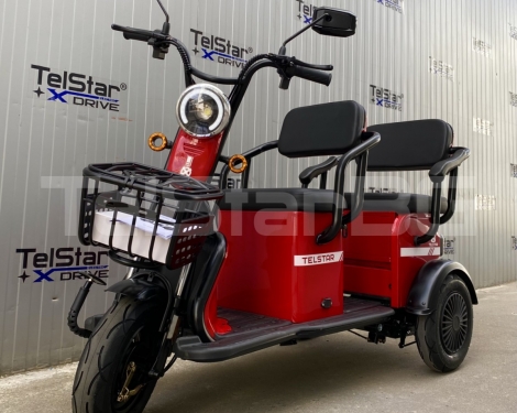 Карго триместна електрическа триколка Уникален нов дизайн 2022 TS-005.2 1500W 20Ah
